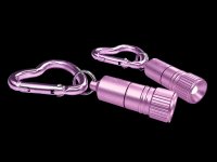 Mini LED with Heart Carabiner - pink &ndash; with printed price &euro; 7,99