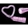 Mini LED with Heart Carabiner - pink &ndash; with printed price &euro; 7,99