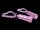 Mini LED with Heart Carabiner - pink &ndash; with printed price &euro; 7,99