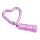 Mini LED with Heart Carabiner - pink &ndash; with printed price &euro; 7,99