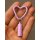 Mini LED with Heart Carabiner - pink &ndash; with printed price &euro; 7,99