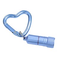 Mini LED with Heart Carabiner - blue &ndash; with printed...
