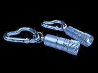 Mini LED with Heart Carabiner - blue &ndash; with printed price &euro; 7,99