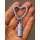 Mini LED with Heart Carabiner - blue &ndash; with printed price &euro; 7,99