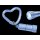 Mini LED with Heart Carabiner - blue &ndash; with printed price &euro; 7,99