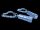 Mini LED with Heart Carabiner - blue &ndash; with printed price &euro; 7,99