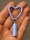 Mini LED with Heart Carabiner - blue &ndash; with printed price &euro; 7,99