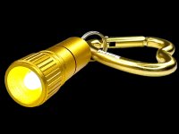 Mini LED with Heart Carabiner - gold &ndash; with printed price &euro; 7,99