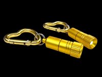 Mini LED with Heart Carabiner - gold &ndash; with printed price &euro; 7,99