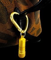 Mini LED with Heart Carabiner - gold &ndash; with printed price &euro; 7,99