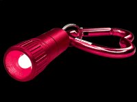 Mini LED with Heart Carabiner - red &ndash; with printed price &euro; 7,99