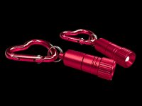 Mini LED with Heart Carabiner - red &ndash; with printed price &euro; 7,99