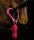 Mini LED with Heart Carabiner - red &ndash; with printed price &euro; 7,99