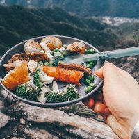 Foldable Tritan Spork, Ultralight Camping Cutlery, Spoon...