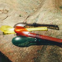 Foldable Tritan Spork, Ultralight Camping Cutlery, Spoon & Fork