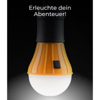 LED Tent Lamp with 6 LEDs - orange