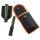 Folding shovel with pick