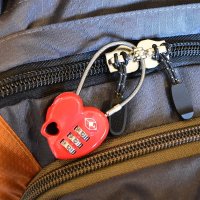 TSA Combination Lock - Heart &ndash; with printed price...