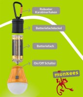 LED Lamp with 6 LEDs - orange &ndash; with printed price &euro; 14,99