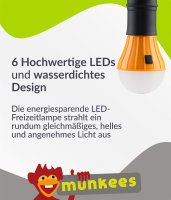 LED Lamp with 6 LEDs - orange &ndash; with printed price &euro; 14,99