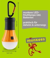 LED Lamp with 6 LEDs - orange &ndash; with printed price &euro; 14,99