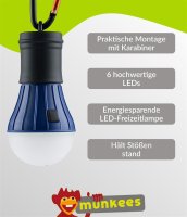 LED Lamp With 6 LEDs - blue &ndash; with printed price...