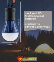 LED Lamp With 6 LEDs - blue &ndash; with printed price &euro; 14,99