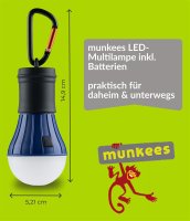 LED Lamp With 6 LEDs - blue &ndash; with printed price &euro; 14,99